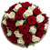 букет из красных и белых роз. Финляндия