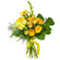 Желтый букет из роз и хризантем. Финляндия